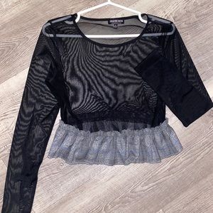 🌸SOLD🌸Fashion Nova Mesh Crop Top